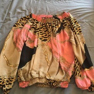 Metaphor size large blouse. Fun design